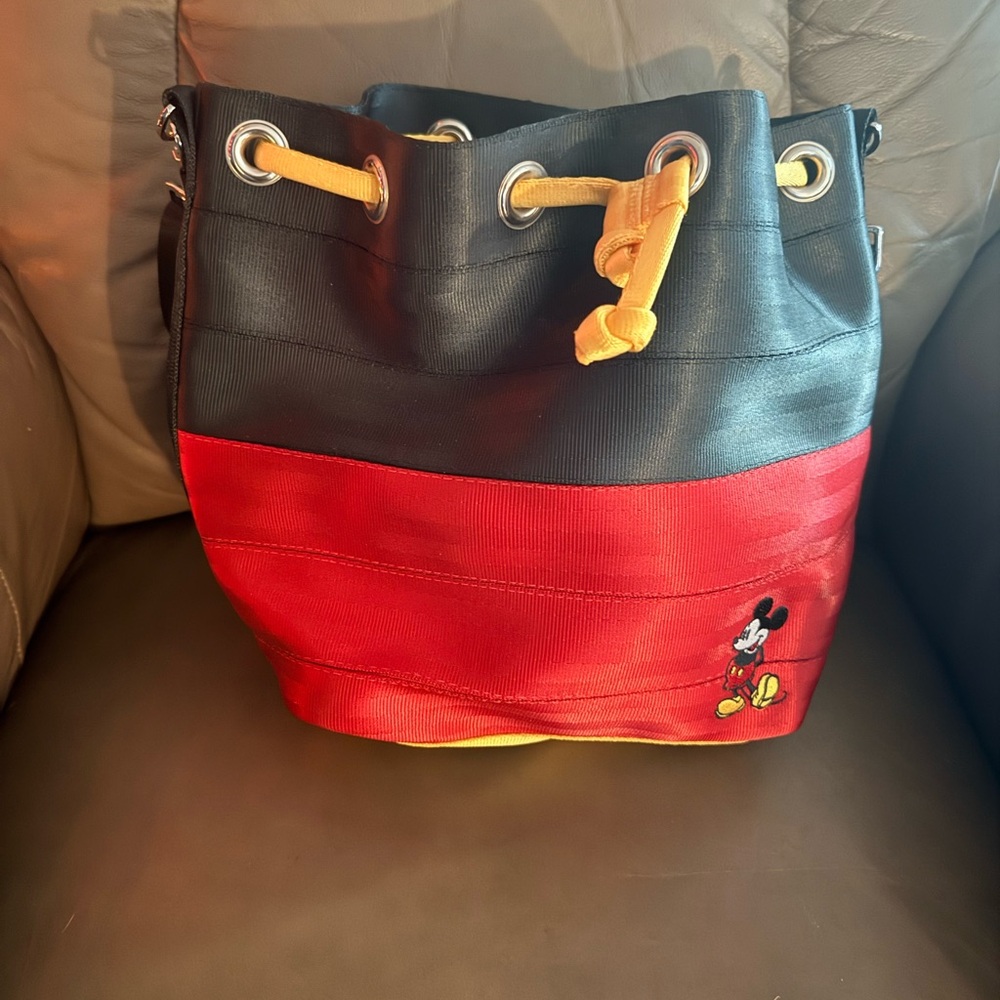 Disney Harvey’s Mickey Mouse Black and Red Bucket Bag